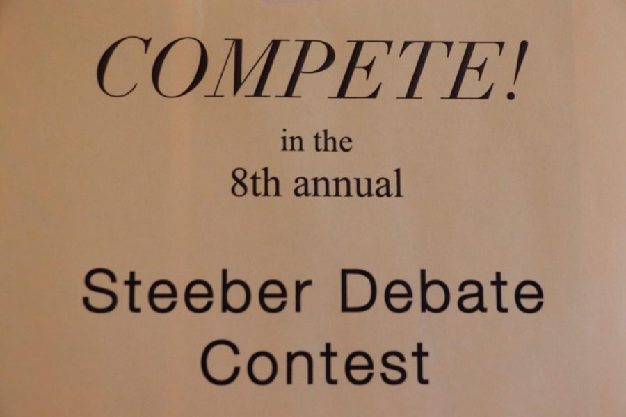 Steeber Debate Contest: Finals Recap